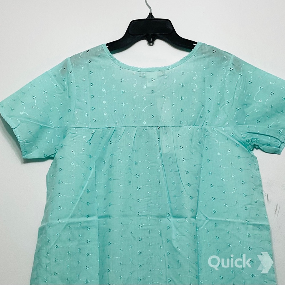 NWT Green Cotton Dolly Nightgown - Picture 5 of 9